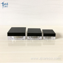 3g 10g 15g Square Cosmetic Loose Powder Jar